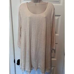 Women’s Umgee USA Cream Tunic or Dress, Size L